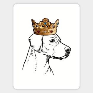 English Foxhound Dog King Queen Wearing Crown Sticker